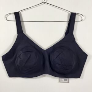 Knix Evolution Padded V Neck Wire Free Medium Support Bra Black Size 8